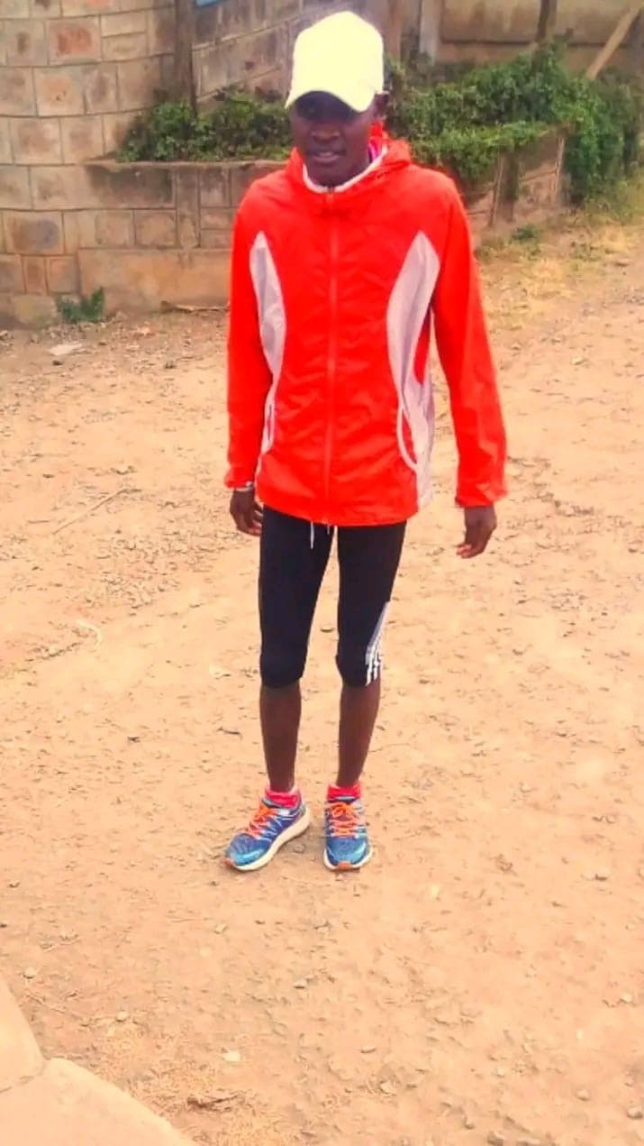 Victor Kipkorir Seurei in athletic running gear